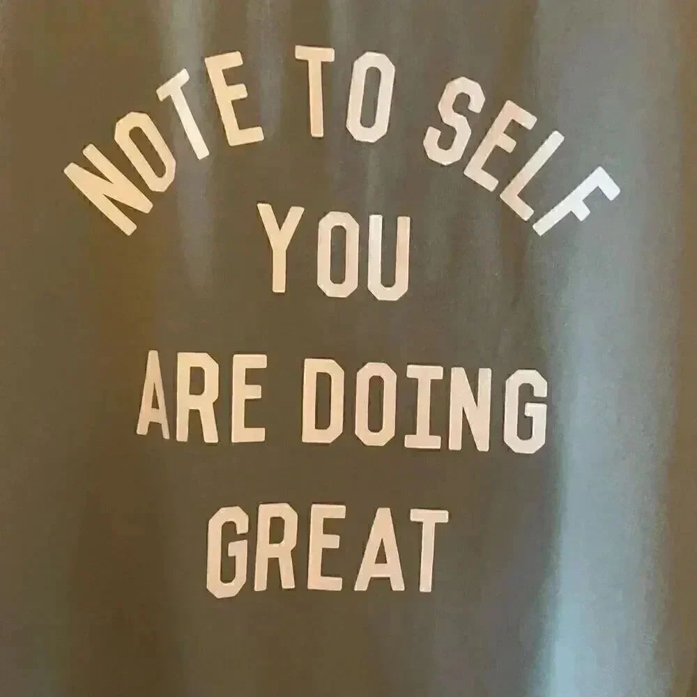 Zoe + Liv Women's Note to Self Graphic Soft Cozy Athleisure Long Sleeves SZ L - Picture 8 of 11